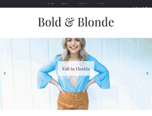 Tablet Screenshot of boldblonde.com